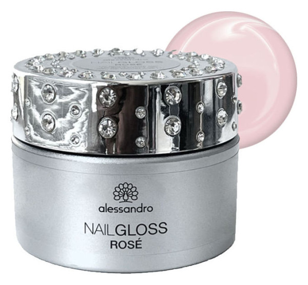 alessandro Nail Gloss Gel Rose